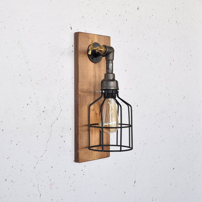 Opviq Pp171 Lámpara de pared de madera maciza